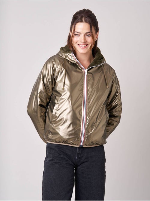 Blouson femme réversible bi-matière 'Deeluxe' - Kiabi Blouson femme réversible bi-matière 'Deeluxe' - Kiabi