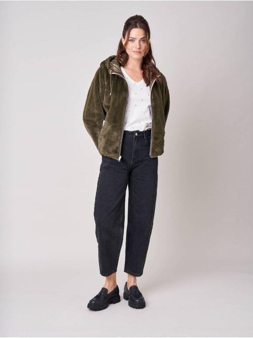 Blouson femme réversible bi-matière 'Deeluxe' - Kiabi Blouson femme réversible bi-matière 'Deeluxe' - Kiabi