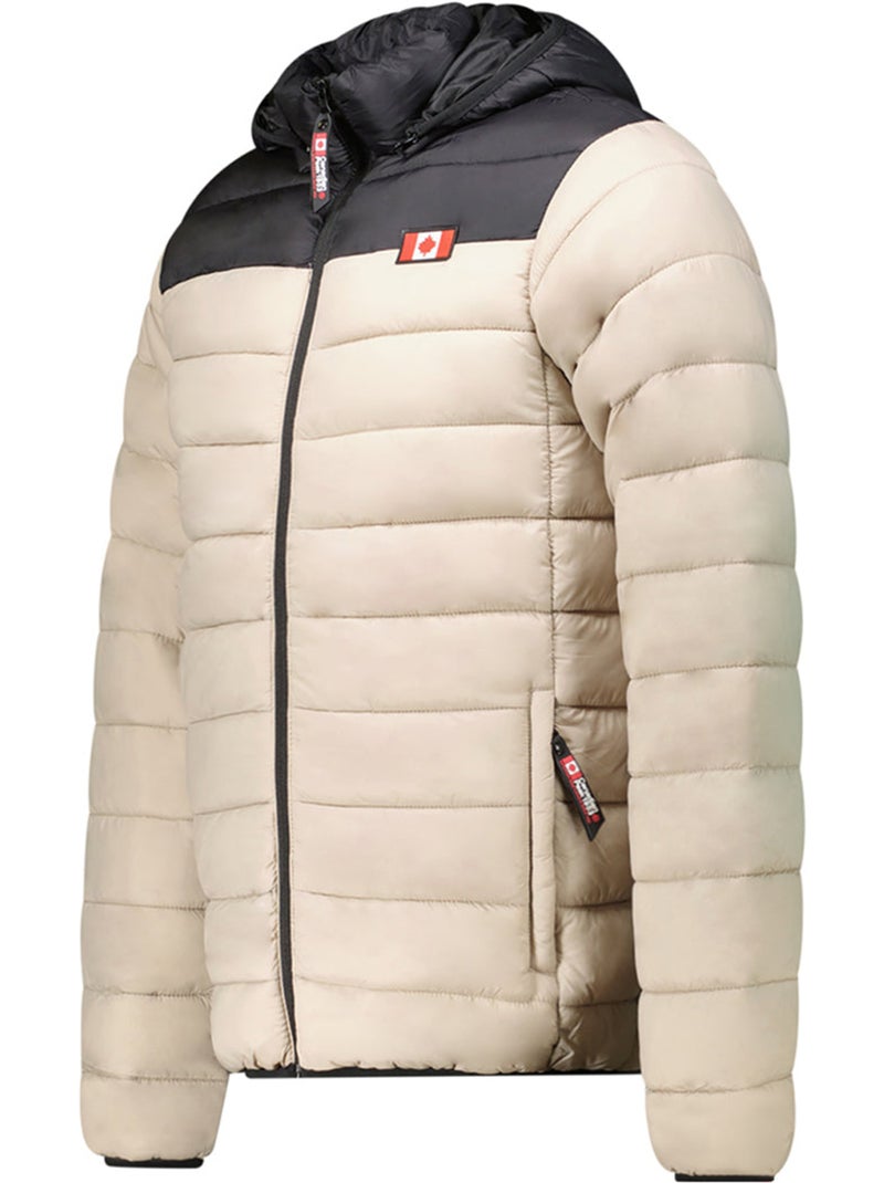 Blouson fin matelassé à capuche amigoclerceak – canadian peak Beige - Kiabi