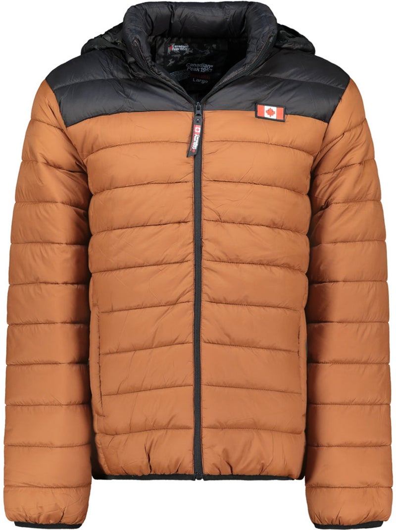 Blouson fin matelassé à capuche amigoclerceak – canadian peak Camel - Kiabi