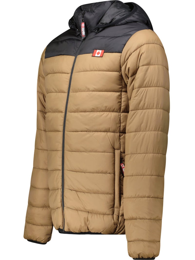 Blouson fin matelassé à capuche amigoclerceak – canadian peak Taupe - Kiabi