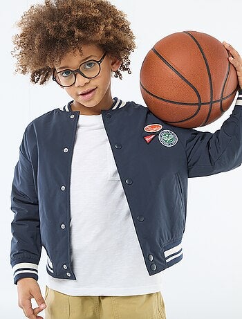 Blouson forme aviateur à pressions