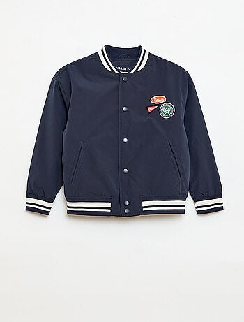 Blouson forme aviateur à pressions