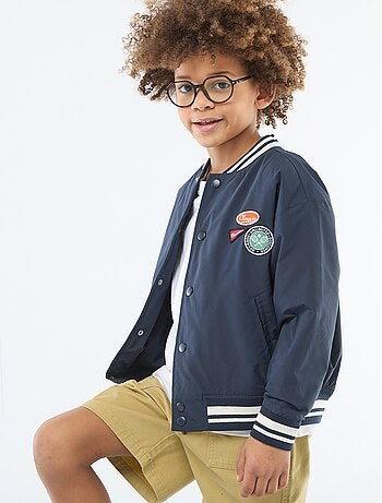 Blouson forme aviateur à pressions