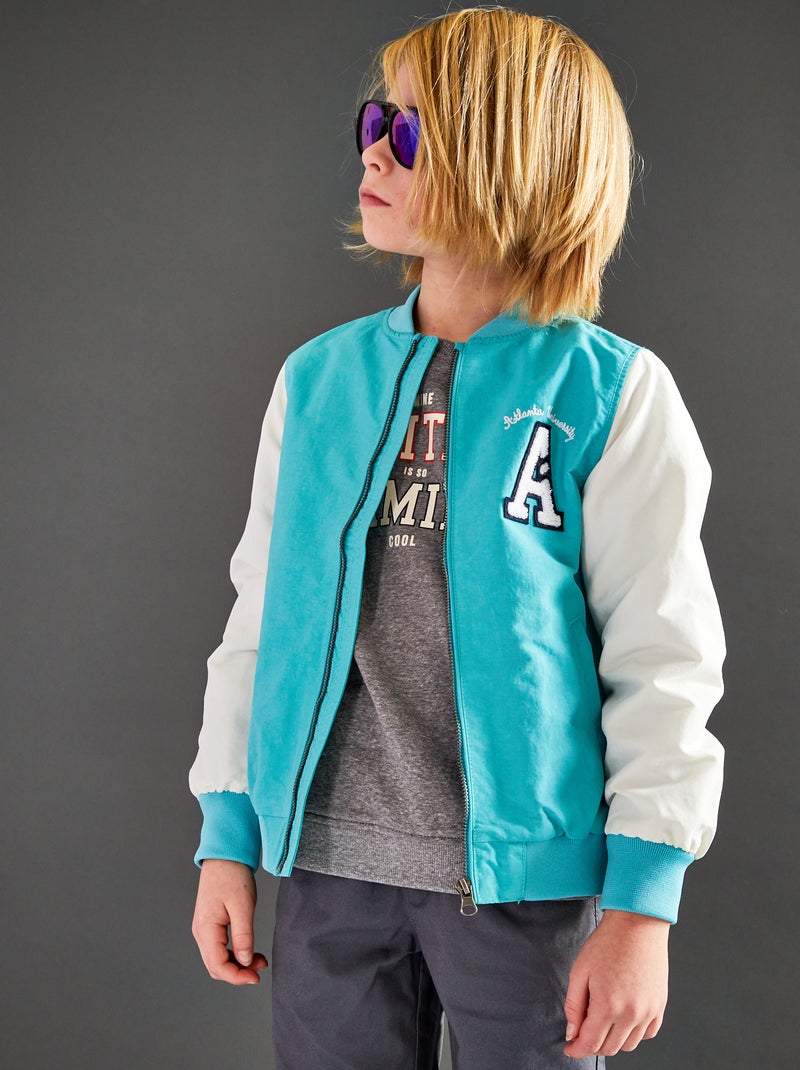 Blouson forme collège US Bleu - Kiabi
