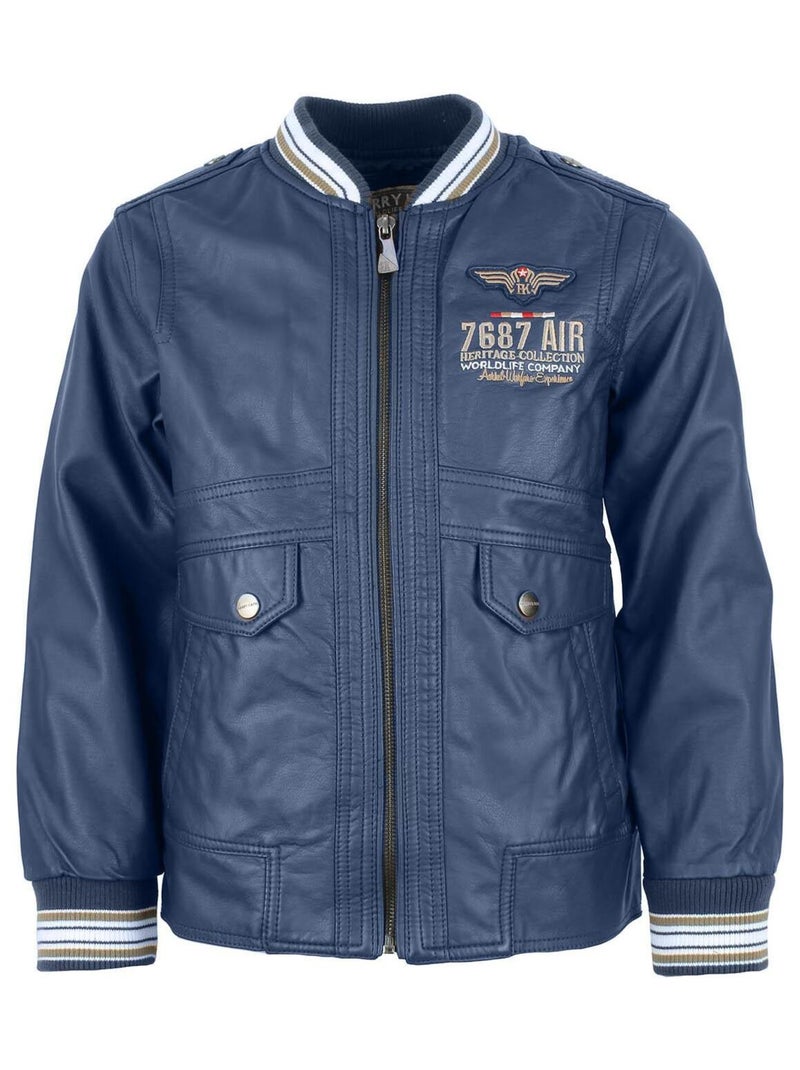 Blouson garcon ECIORIBI - HRK Bleu marine - Kiabi