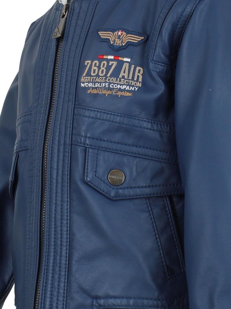 Blouson garcon ECIORIBI - HRK Bleu marine - Kiabi