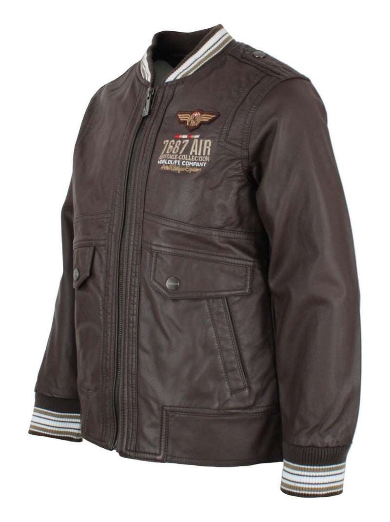 Blouson garcon ECIORIBI - HRK Marron - Kiabi
