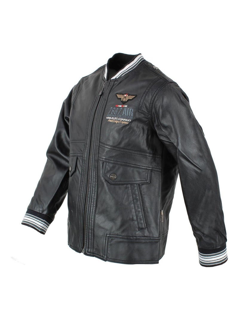 Blouson garcon ECIORIBI - HRK Noir Noir - Kiabi
