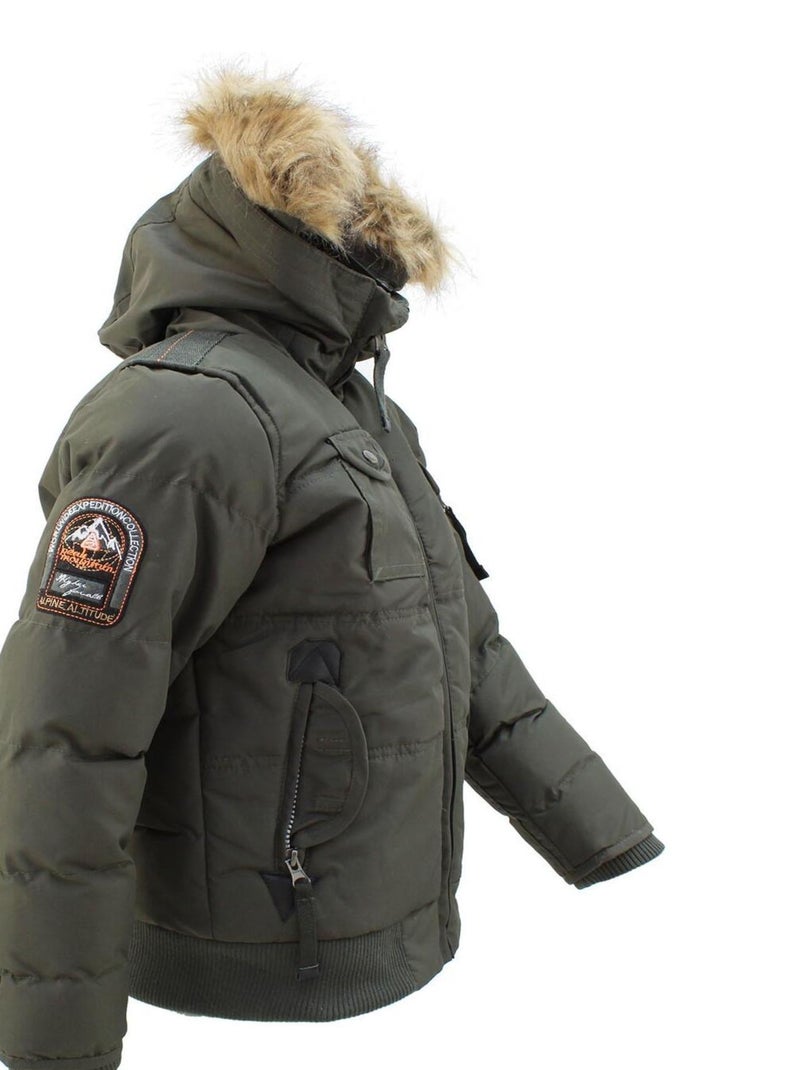 Blouson garçon ECOFLIK - PEAK MOUNTAIN Kaki - Kiabi