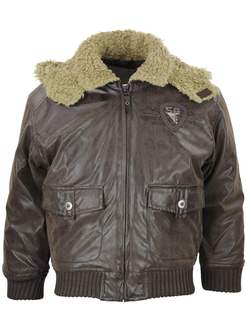 Blouson garçon ESLEBROCOP - SRK Marron - Kiabi