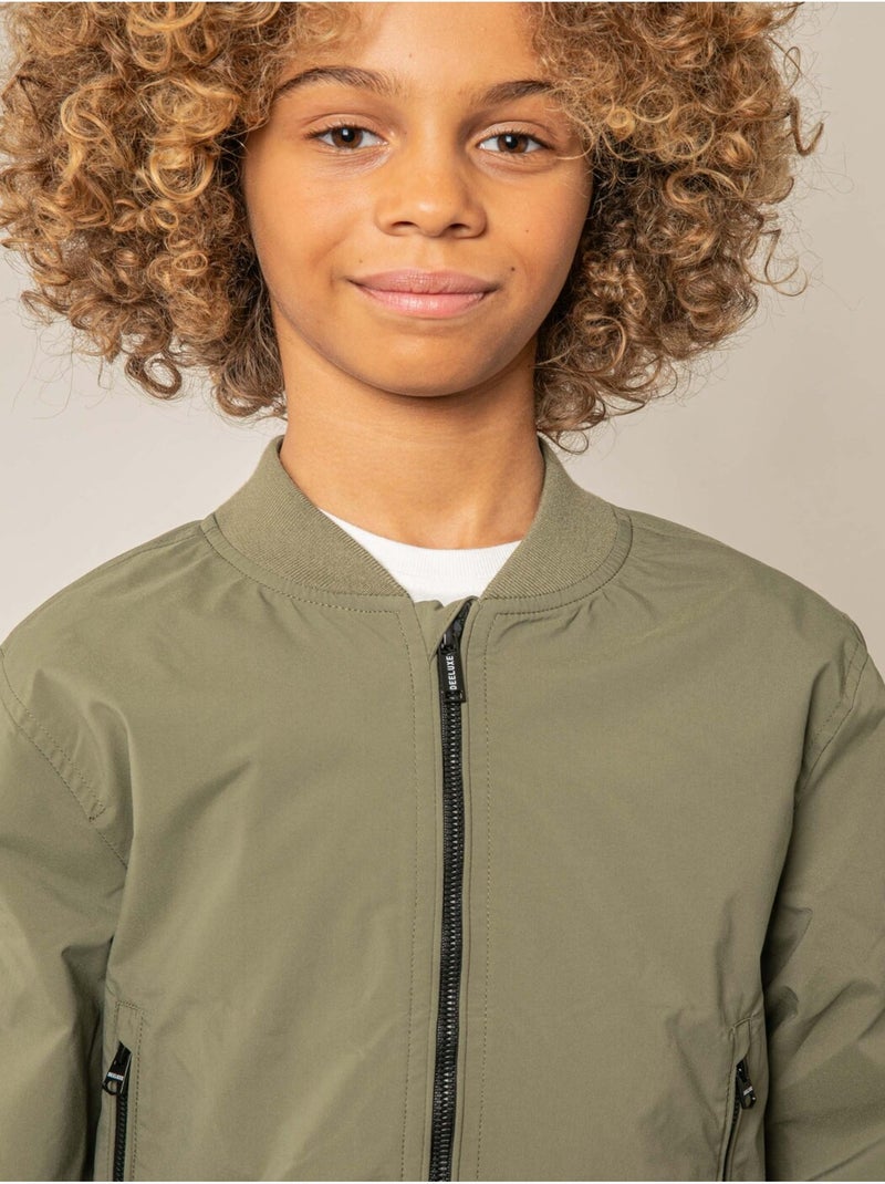 Blouson garçon léger style bomber 'Deeluxe' Kaki - Kiabi