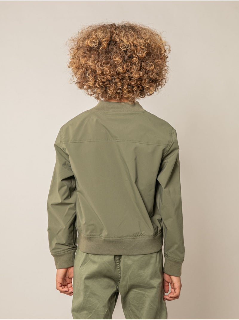 Blouson garçon léger style bomber 'Deeluxe' Kaki - Kiabi
