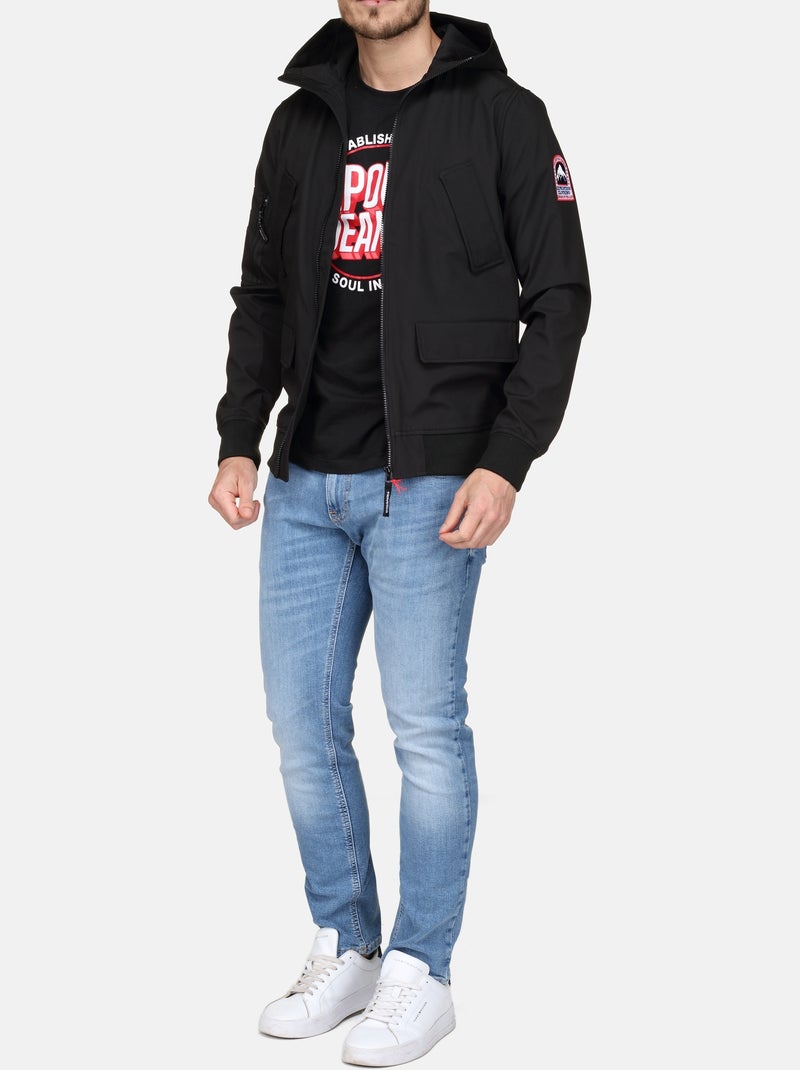 Blouson Helvetica Wilson 2.0 Noir - Kiabi