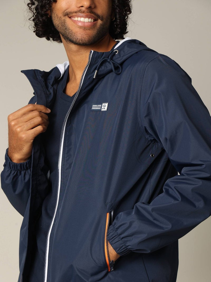 Blouson homme avec capuches doublée 'Deeluxe' Bleu marine - Kiabi