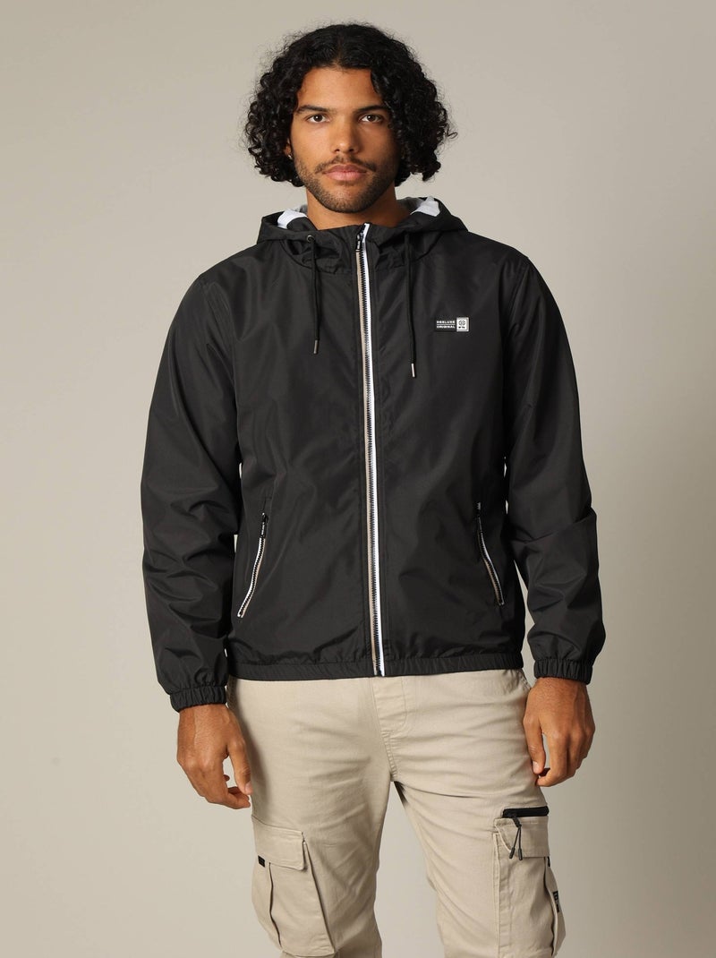 Blouson homme avec capuches doublée 'Deeluxe' Noir - Kiabi