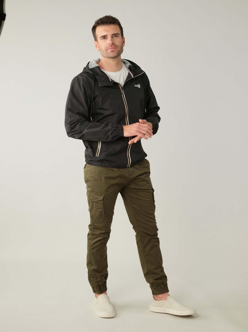 Blouson homme avec capuches doublée 'Deeluxe' Noir - Kiabi