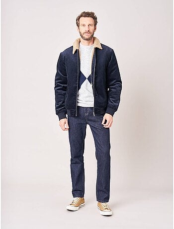 Blouson homme en 100% coton velours côtelé 'deeluxe'
