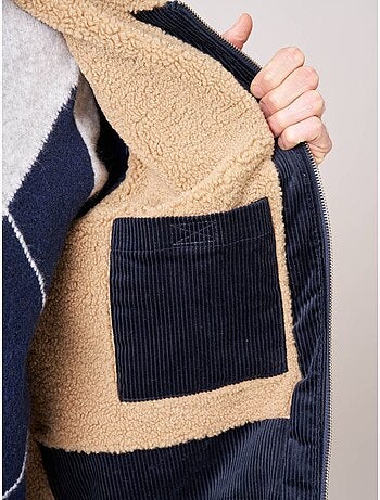Blouson homme en 100% coton velours côtelé 'deeluxe'