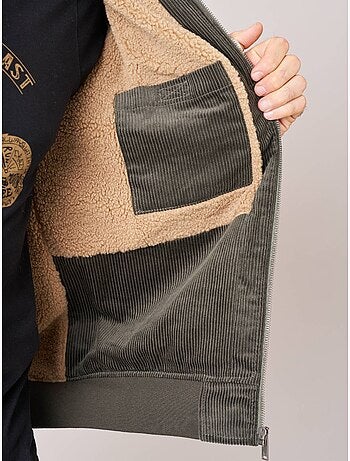 Blouson homme en 100% coton velours côtelé 'deeluxe'