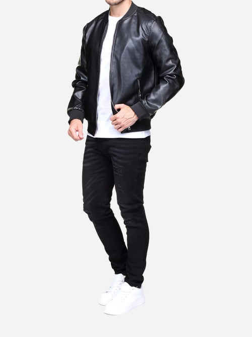Blouson homme en simili - Kiabi