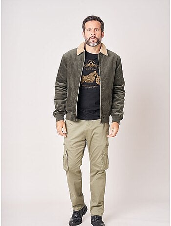 Blouson homme en velours côtelé 100% coton 'deeluxe'
