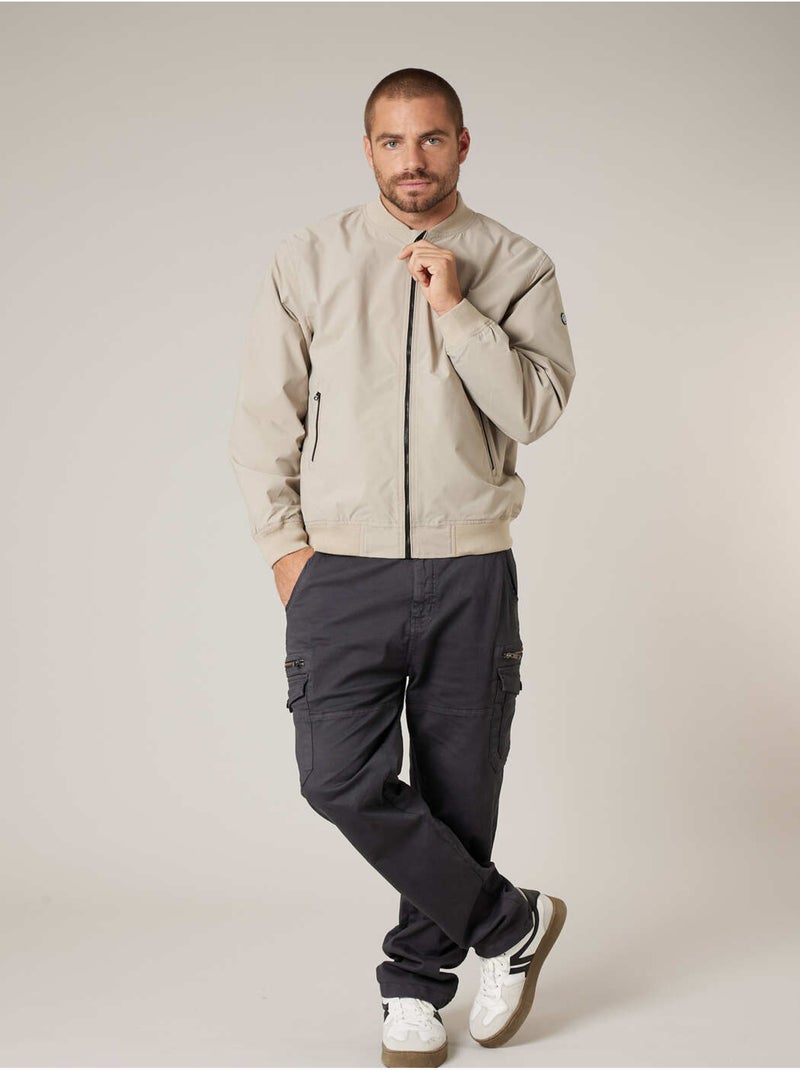 Blouson homme léger style bomber 'Deeluxe' Beige sable - Kiabi