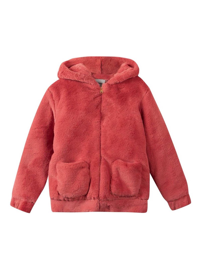 Blouson Imitation Fourrure 'miniman' Bordeaux - Kiabi