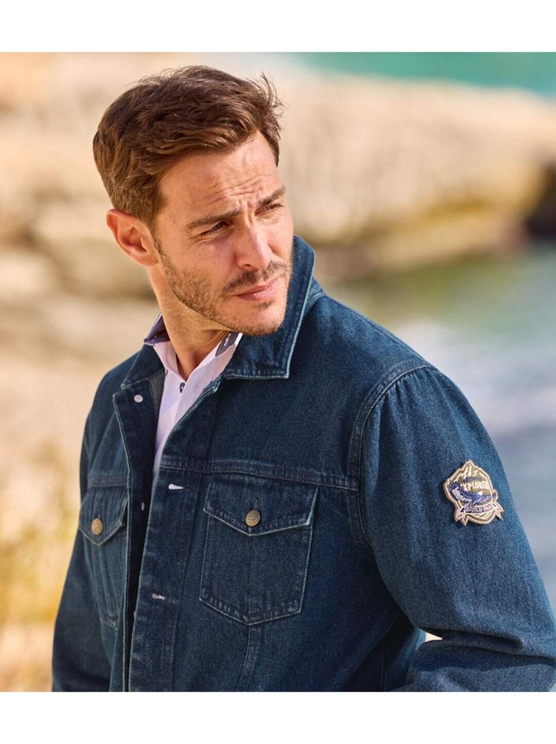 Blouson Jean Wild Explorer   - ATLAS FOR MEN Gris - Kiabi