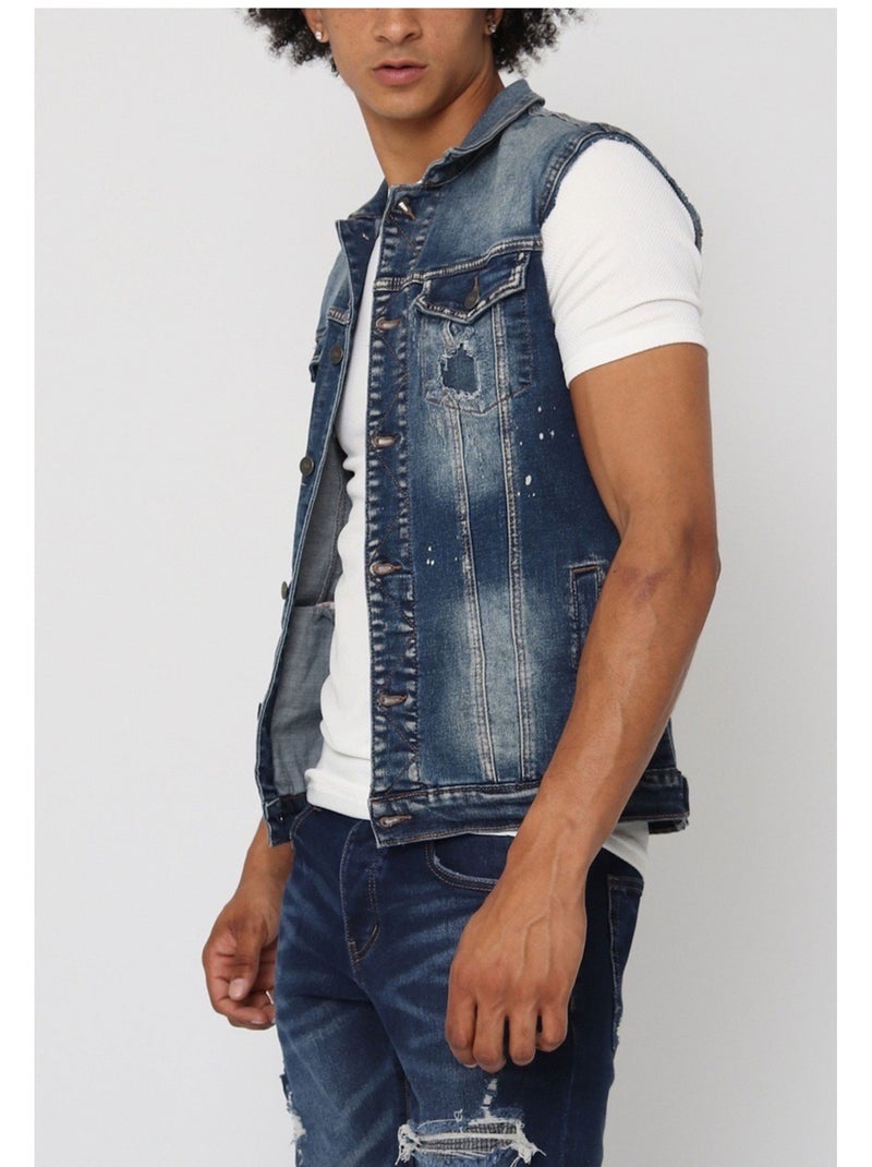Blouson jeans Kebello Bleu - Kiabi