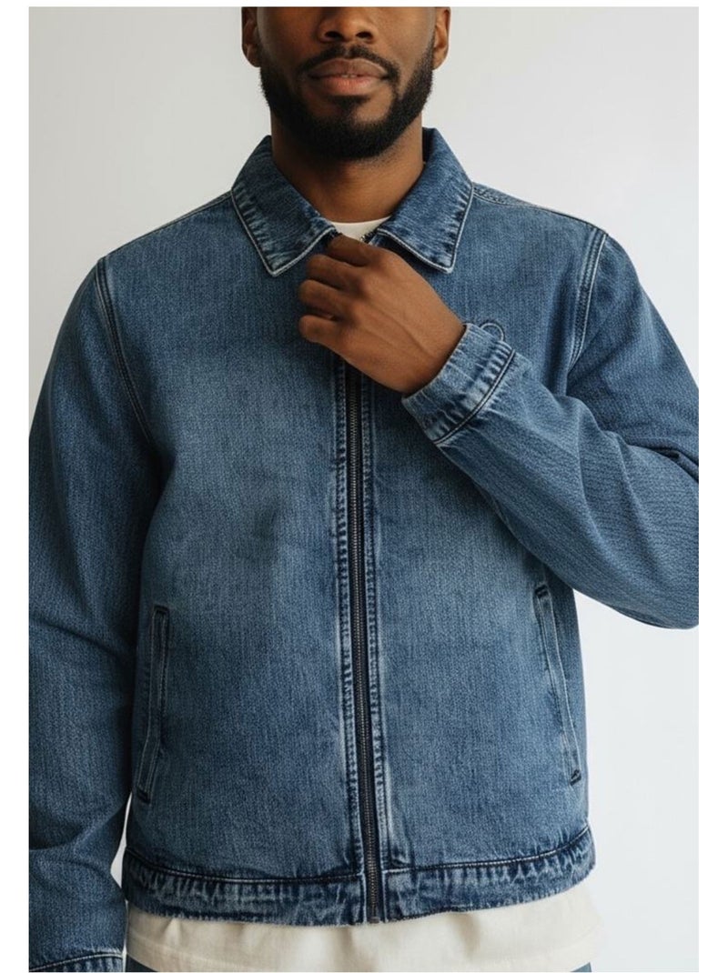 Blouson jeans Kebello Bleu - Kiabi