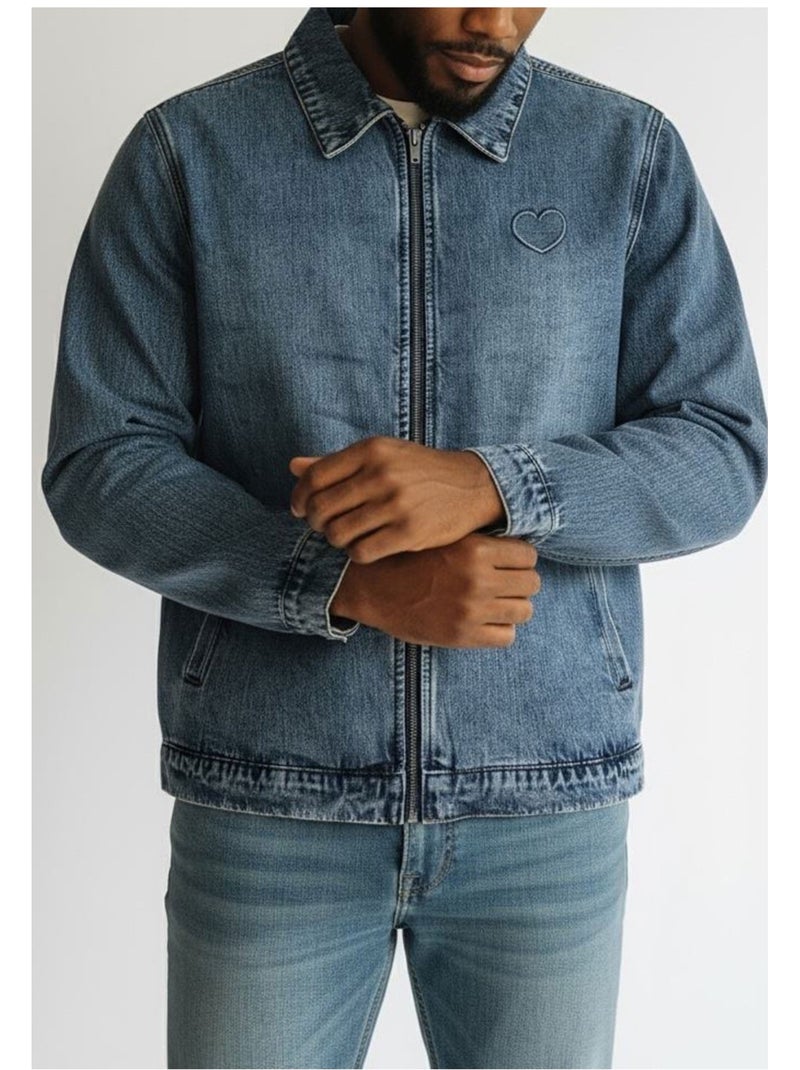 Blouson jeans Kebello Bleu - Kiabi