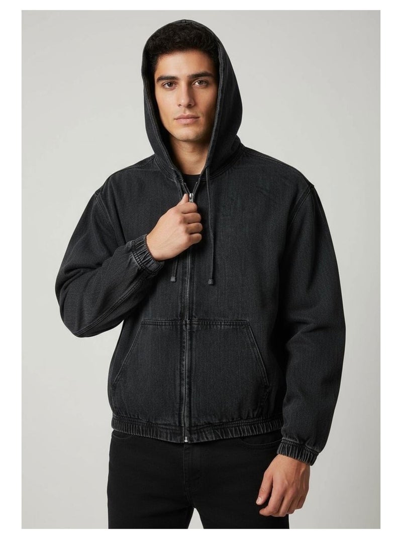 Blouson jeans Kebello Noir Noir - Kiabi