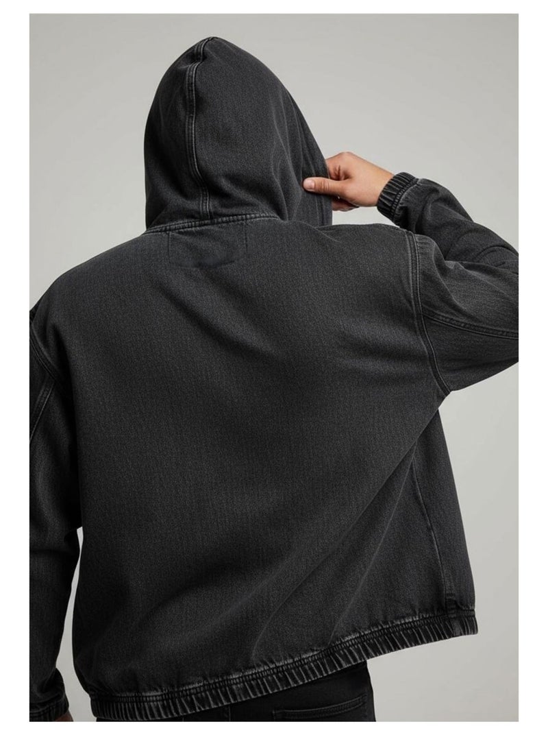 Blouson jeans Kebello Noir Noir - Kiabi