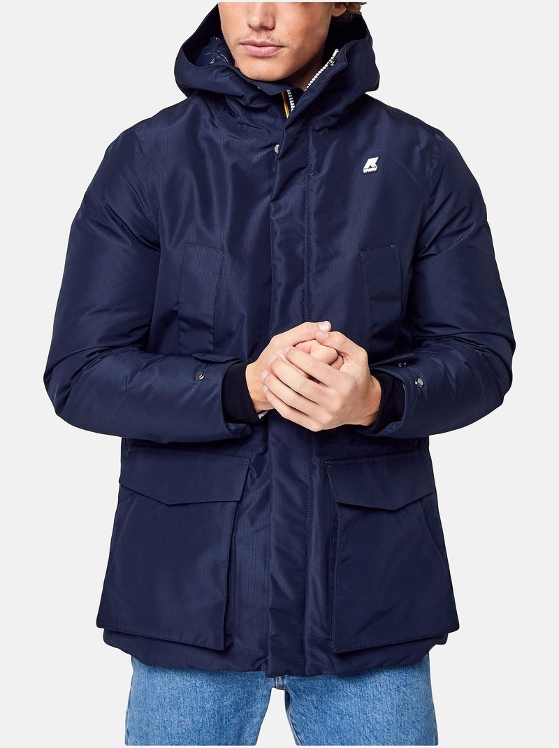 Blouson K-Way à capuche Bleu foncé - Kiabi