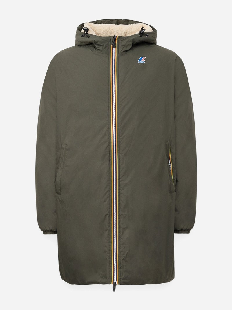 Blouson K-Way LE VRAI 4.0 EIFFEL EAST ORSETTO Kaki - Kiabi