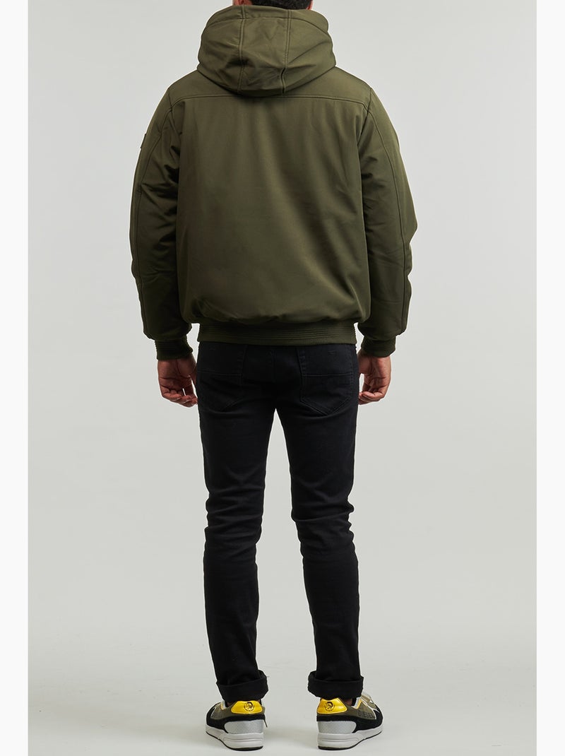 Blouson Kaporal à capuche Kaki - Kiabi
