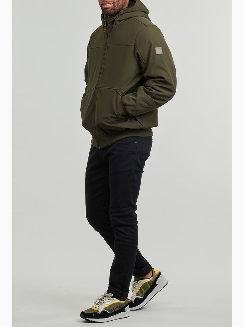Blouson Kaporal à capuche Kaki - Kiabi