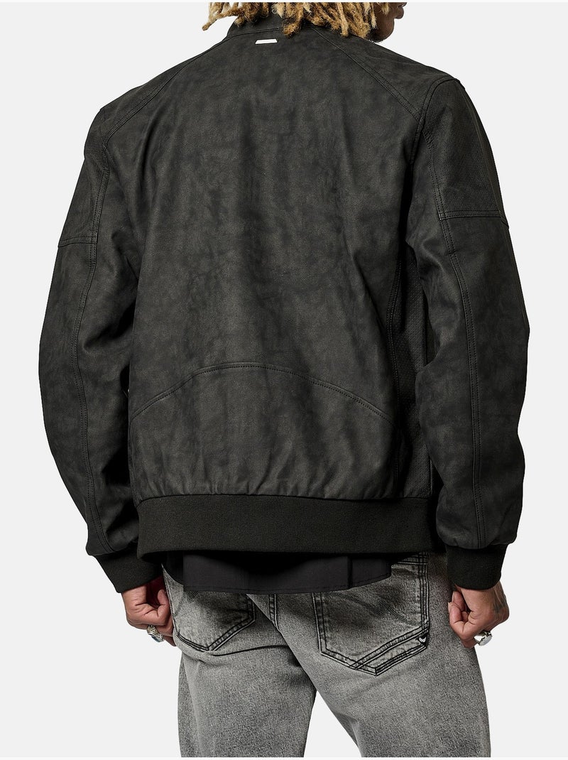 Blouson Kaporal style motard Noir - Kiabi