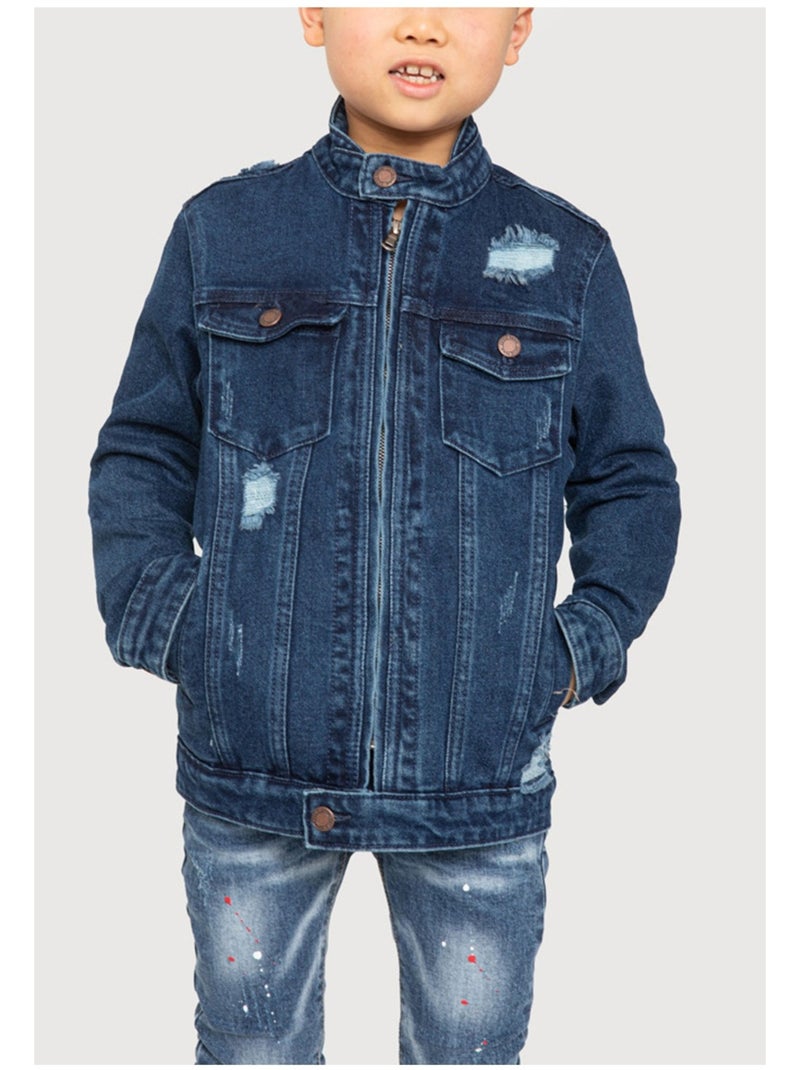Blouson Kebello Bleu - Kiabi