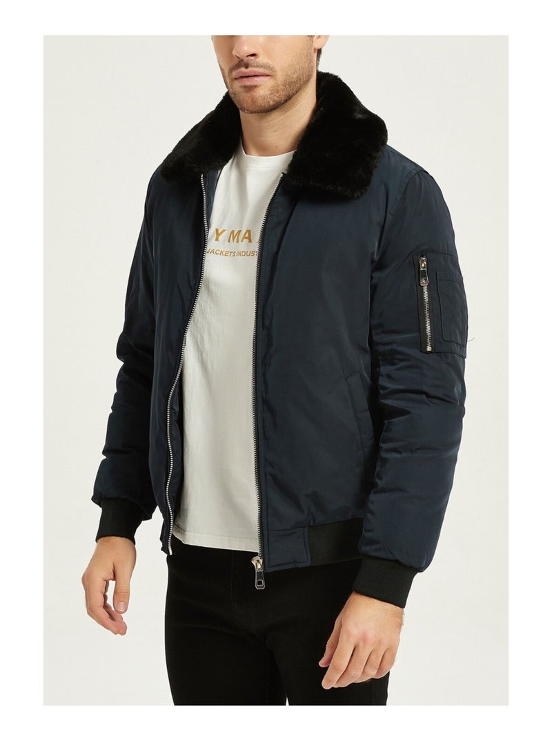 Blouson Kebello Bleu marine - Kiabi