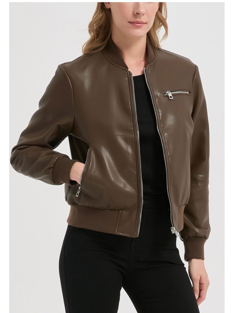 Blouson Kebello Marron - Kiabi