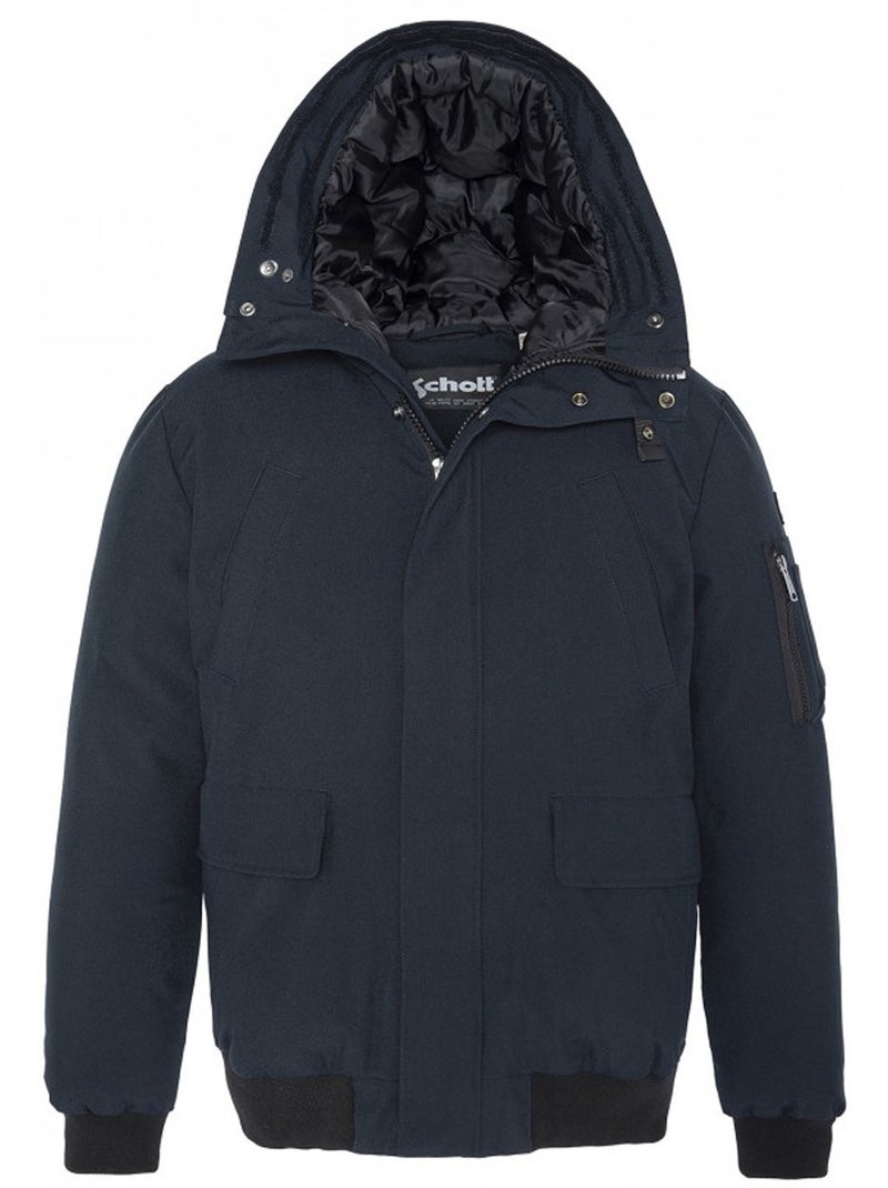 Blouson keyburn  - schott Bleu foncé - Kiabi
