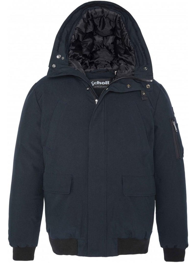 Blouson keyburn  - schott Bleu foncé - Kiabi
