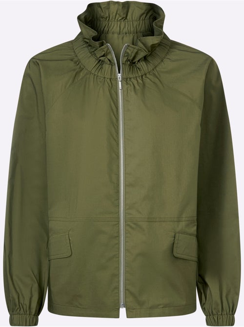 Blouson léger à col montant et manches raglan avec poches - Taille standard - Helline - Kiabi Blouson léger à col montant et manches raglan avec poches - Taille standard - Helline - Kiabi