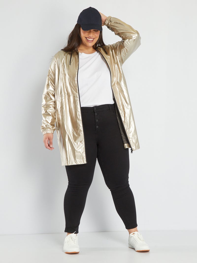 Blouson léger argenté Gris - Kiabi