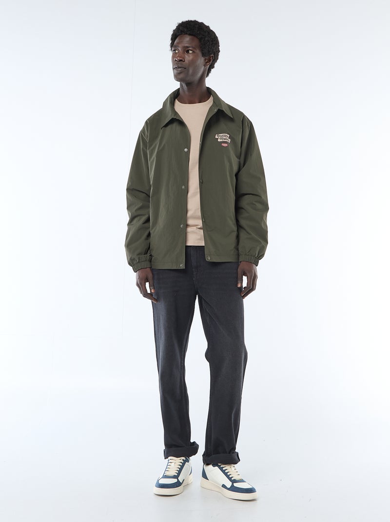 Blouson léger aviateur Kaki - Kiabi