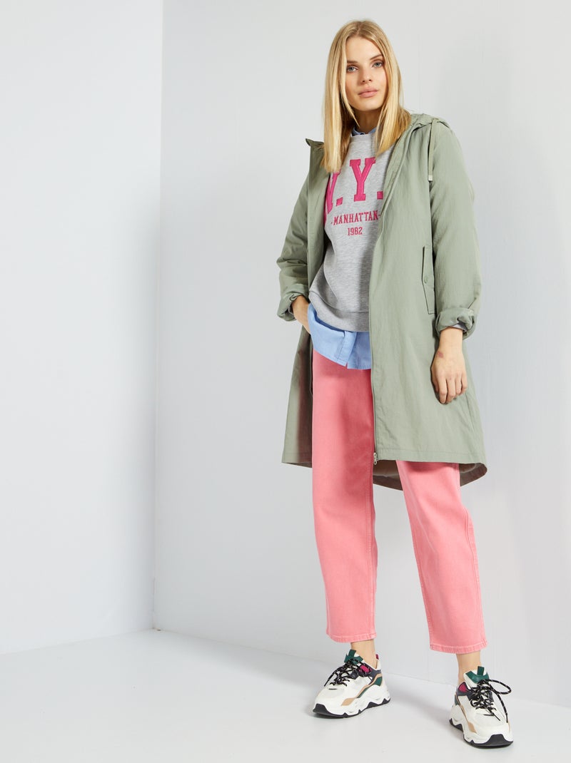Blouson léger déperlant gris - Kiabi