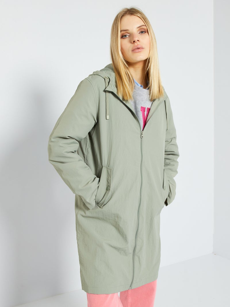 Blouson léger déperlant gris - Kiabi