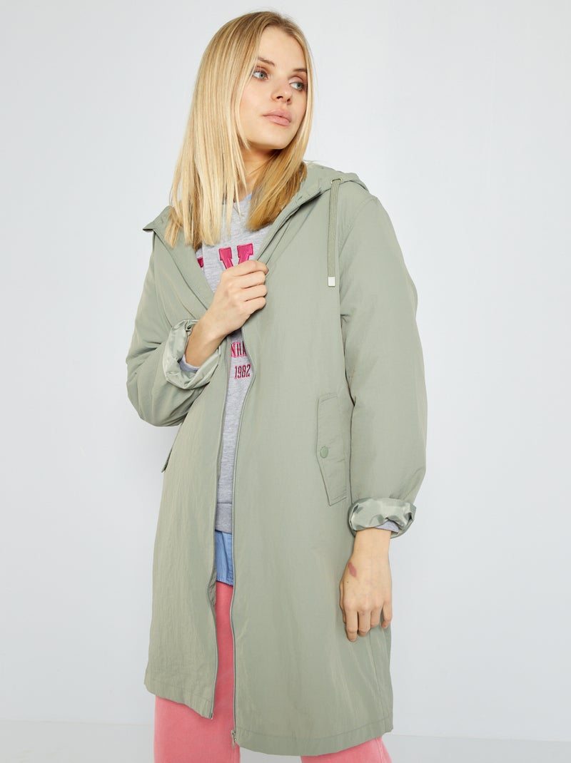 Blouson léger déperlant gris - Kiabi